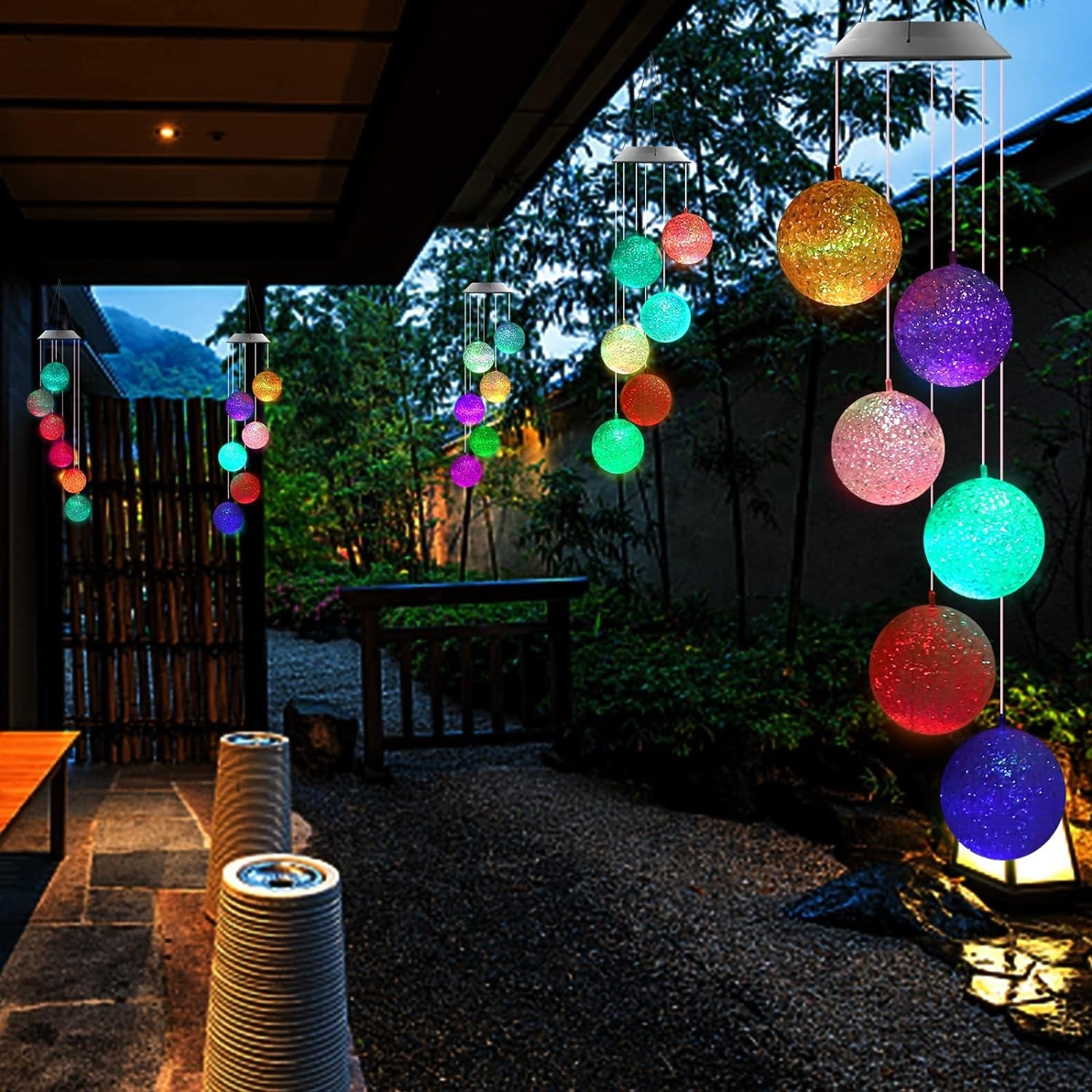 8317L Solar Crystal Ball , Color Changing Solar Powered LED Hanging Light Mobile for Patio Yard Garden Home Outdoor Night Decor, Gifts 8317L Solar Crystal Ball , Color Changing Solar Powered LED Hanging Light Mobile for Patio Yard Garden Home Outdoor Night Decor, Gifts